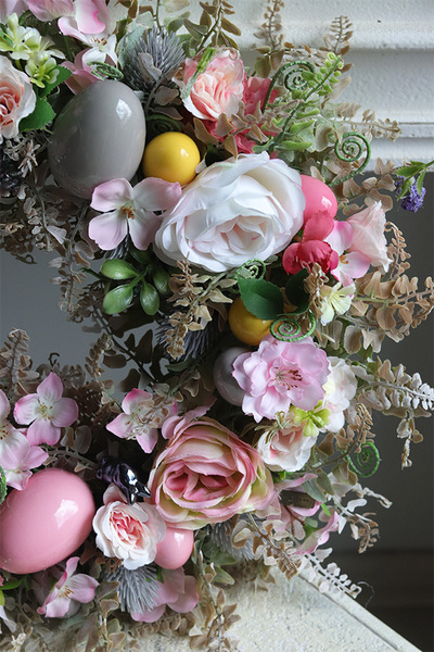  bajeczny wianek wielkanocny, Green Canoe Pastels Small, śr.42cm 