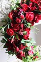 Czerwień serca, energetyczny wianek na drzwi