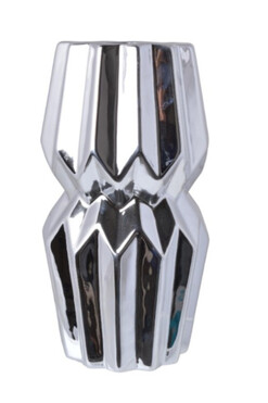 Silversa, nowoczesny wazon, srebrny, E, wys.20.5cm