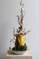 Hipster, wiosenna kompozycja z kaczką