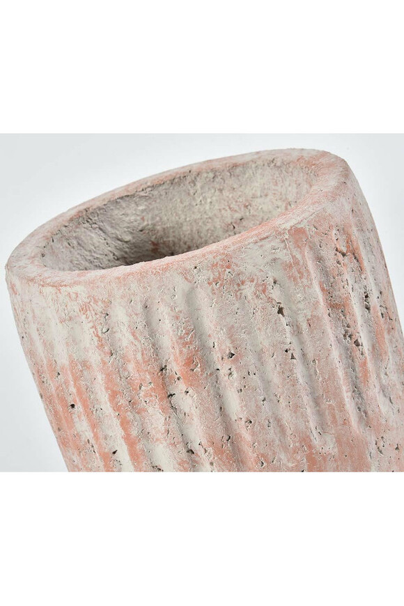 ceramiczna osłona / donica prążki Toledo A, wym.17x17x21cm