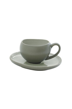 Tazza, kamionkowa filiżanka zielona, poj.90ml