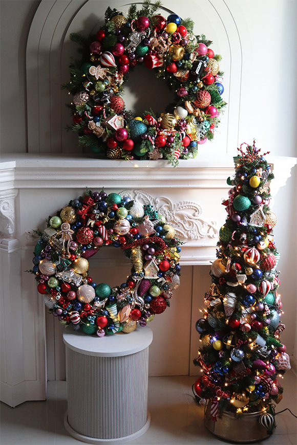 Funky Christmas, świąteczny wianek dekoracyjny