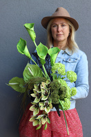 Green Place, dekoracja nagrobna na plastrze drewna, wym.60x45cm