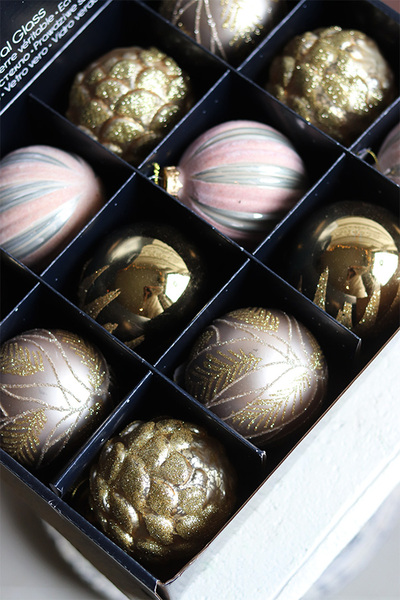 Decoris Champagne&Gold, świąteczne bombki
