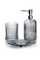 Sharlotte Grey szklany zestaw łazienkowy