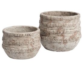 Casa Creme B (większa), osłonka okrągła doniczka, wym.19x15.5cm 