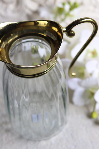 szklany dzbanek, Lux Villa Silver Glamour