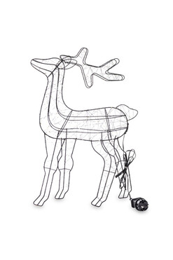 Christmas Light, świąteczna figurka renifer LED, wys.51cm
