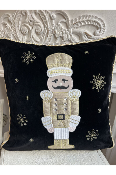 Christmas Mood, poszewka dekoracyjna świąteczna, Dziadek Czarny	