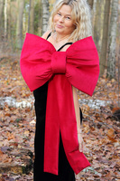 Velvet Papillon, welurowa kokarda pluszowa XL