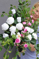 Serce Pełne Miłości 3, bukiet nagrobny we wkładzie do wazonu