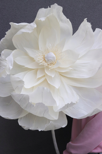 Peonia Paper Flowers, ręcznie robiony kwiat papierowy, wys.100cm