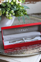 OD RĘKI posrebrzane widelczyki do zakąsek Poirot, komplet 2szt. w ozdobnym pudełku 