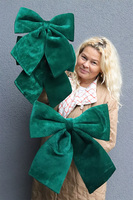 welurowa kokarda pluszowa zawieszka	