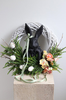 Black Easter, wiosenny wianek z zajączkiem