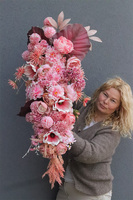 Morelita, różowa girlanda nagrobna