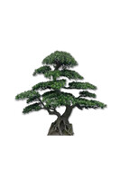 Bonsai, sztuczna roślina na podstawie