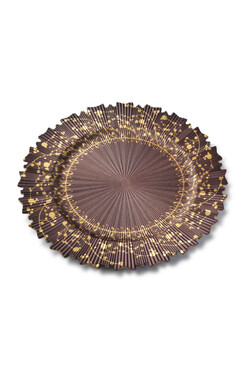 Holly, ozdobny podtalerz ze świątecznym wzorem, śr.33cm