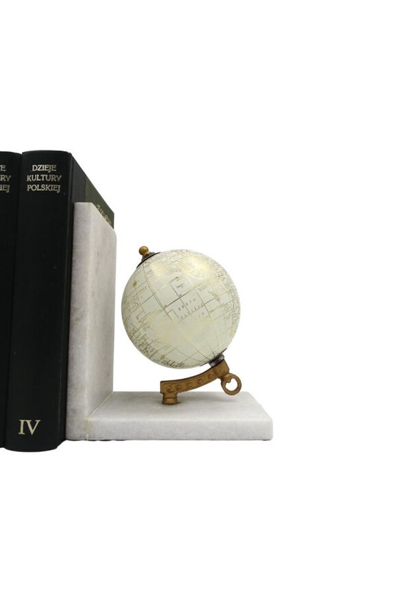 Bookend Globe, dwie podpórki książek