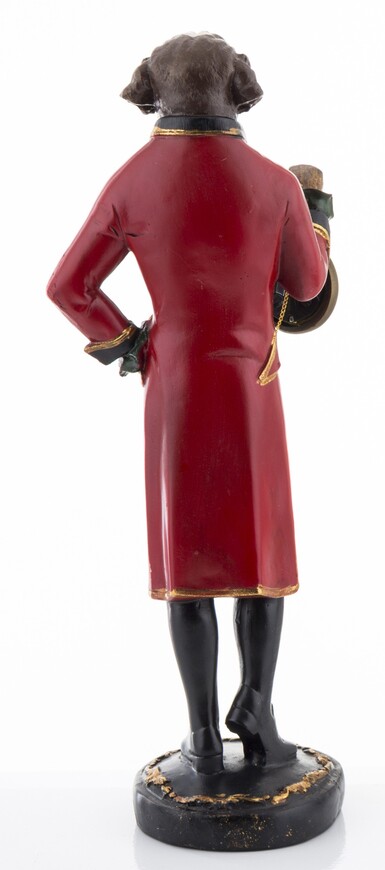 Pies Lord, figurka z zegarkiem, wym.44x15x13.5cm 