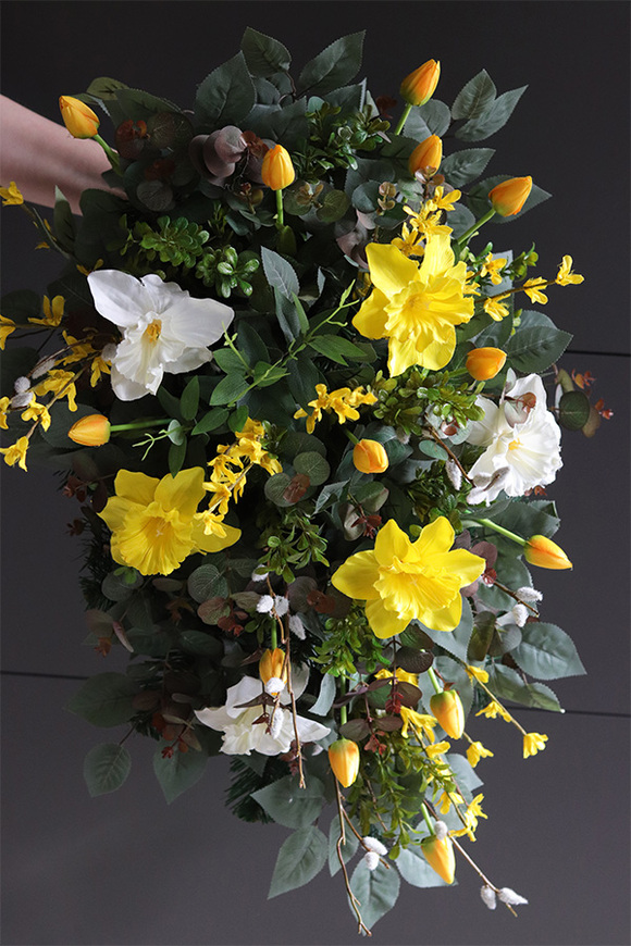 Żółte Żonkile, wiązanka nagrobna