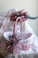 Krysia, komplet dekoracji wielkanocnych, koszyczek&palemka