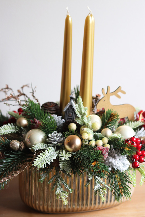 Grefa Red&Gold, stroik świąteczny