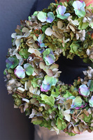 Zieleń Hortensji, zielony wianek na drzwi