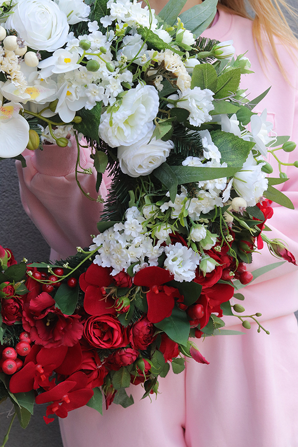 Polska 2, okazały wianek stroik patriotyczny