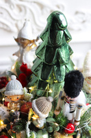 Retera XMAS, stroik ze szklaną choinką	