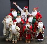 bożonarodzeniowa figurka/miękki stojący Mikołaj E, wys.156cm	