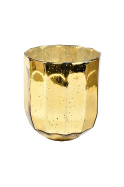 Barok Old 1A lampion złoty szklany, wym.15x13cm