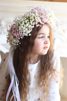 Kaszka Queen, komunijny kwiatowy wianek na głowę, rozmiar uniwersalny