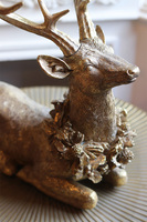 Lauric Luxury, świąteczna figurka renifer złoty