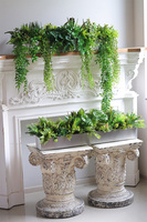 Longia Green Steel 2, sukulenty w stalowej donicy