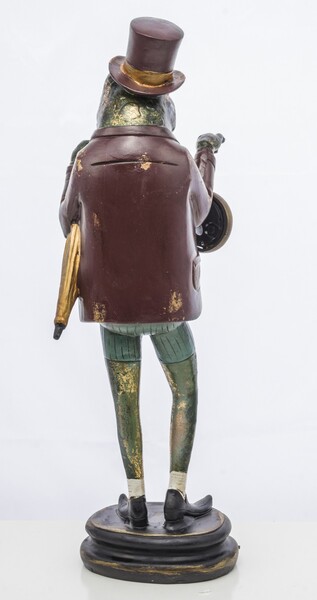 Żaba Lord, figurka z zegarkiem, wym.46x15.5x14cm