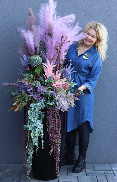 Moko Wrzosy Fiberglass 2, podłogowa dekoracja jesienna