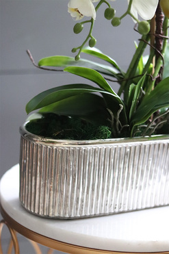 Hillton Silver Long, wysokiej jakości sztuczny storczyk, wys.58cm 