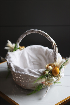 Wella Nefita, dwustronnie dekorowany koszyczek wielkanocny, wys.24cm