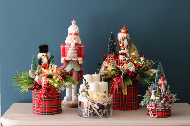 Kraina LED, adwentowy stroik w szkle