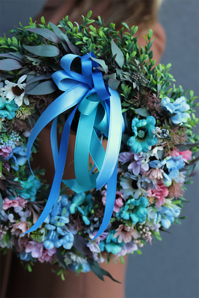 dekoracyjny wianek Margerytki New