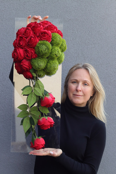 Clear Design Roses, komplet dekoracji nagrobnych