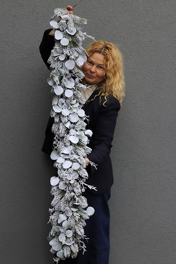 Zimowa Pogoda, realistyczna iglasta girlanda zimowa