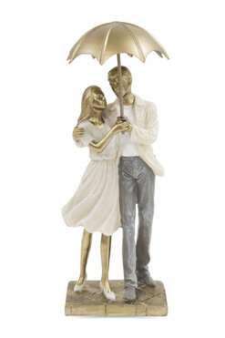 Love, figurka Para Zakochanych pod Parasolem P, wys.28cm