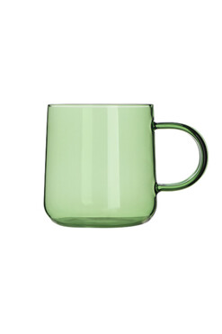 Color Line, kubek szklanka z uchem, zielony, kpl.6szt, poj.300ml 