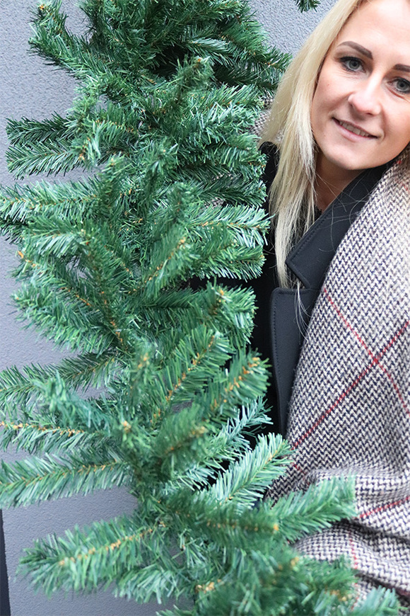 Simple Christmas, zielona girlanda świąteczna