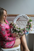 Spring Light, wiosenny wianek dekoracyjny