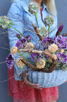 Klimatyczna, nowoczesna jesienna dekoracja, wym.55x75x35cm