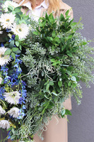 Blue Heart, wiązanka nagrobna w kształcie serca